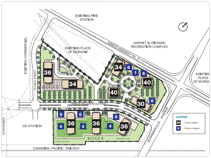 Bowmanville nine high-rise tower proposal